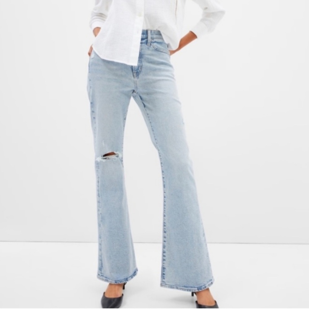 GAP 70s High Rise Flare Jean Size 10 Regular